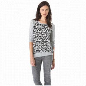 Joie-printed Cashmere Wool Blend Sweater